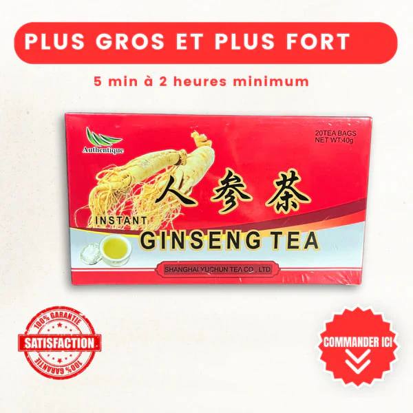 Ginseng Tea : Pack de 20 thé de faiblesse sexuelle