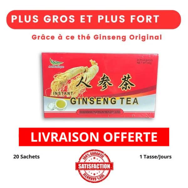 Ginseng Tea : Pack de 20 thé de faiblesse sexuelle